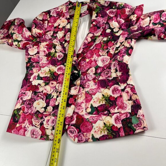 kate spade Floral Blazer in Red and Pink - Picture 9 of 10